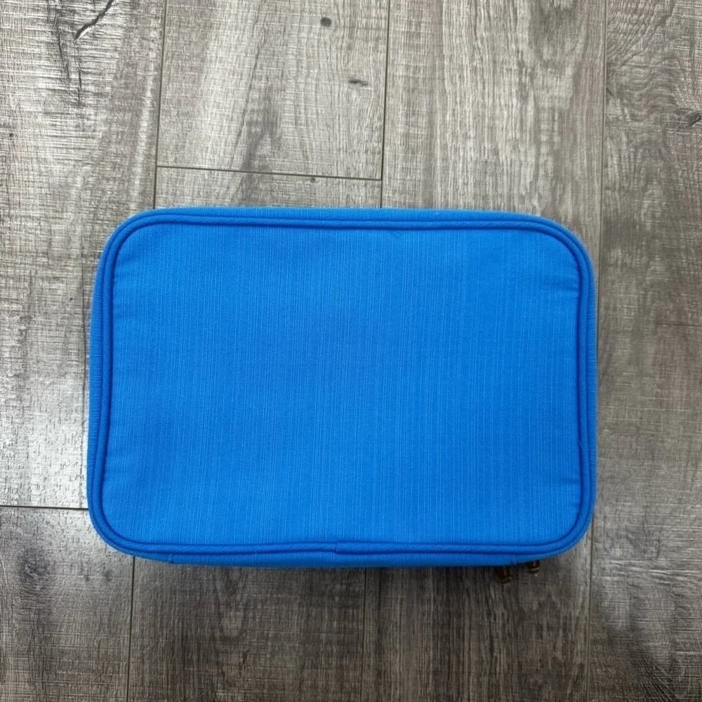 Kestrel Aqua Blue Zip Around Makeup Bag